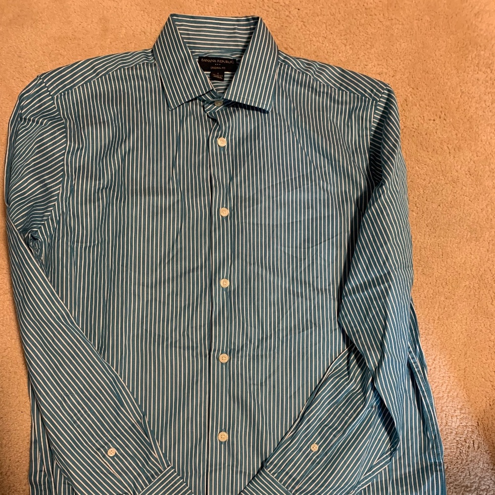 Banana Republic - Men's Long Sleeve Dress Shirt - Size SMALL - Great Condition